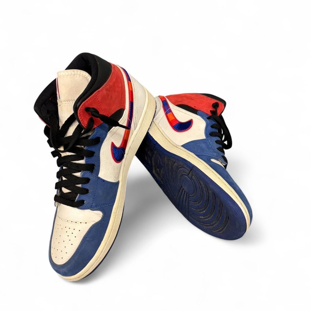 Jordan 1 Mid Multicolored Swoosh